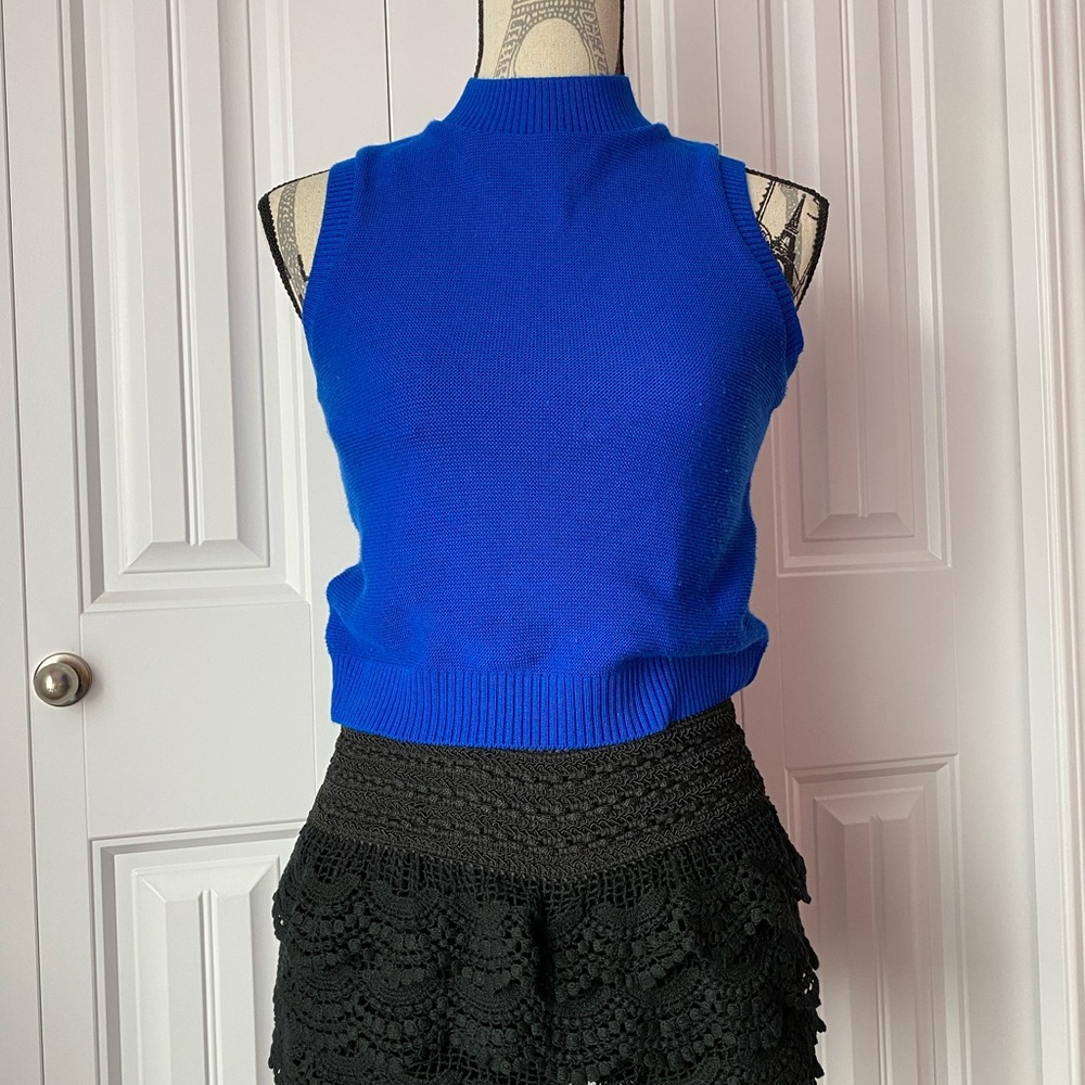 Forever21 Blue Sleeveless Knit Top